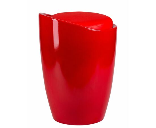 Табурет с местом для хранения LM-1100, красный, Вариант: красный, изображение 4 | Интернет магазин мебели и декора LifeDekor