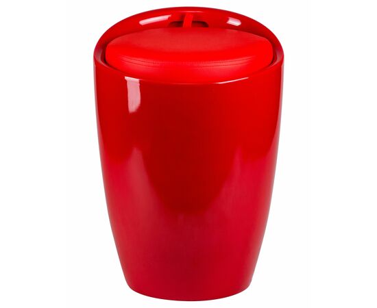 Табурет с местом для хранения LM-1100, красный, Вариант: красный, изображение 6 | Интернет магазин мебели и декора LifeDekor