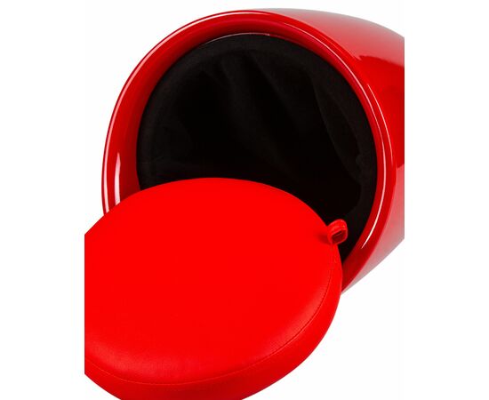 Табурет с местом для хранения LM-1100, красный, Вариант: красный, изображение 7 | Интернет магазин мебели и декора LifeDekor