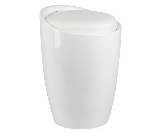 Табурет с местом для хранения LM-1100, белый, Вариант: белый, изображение 2 | Интернет магазин мебели и декора LifeDekor