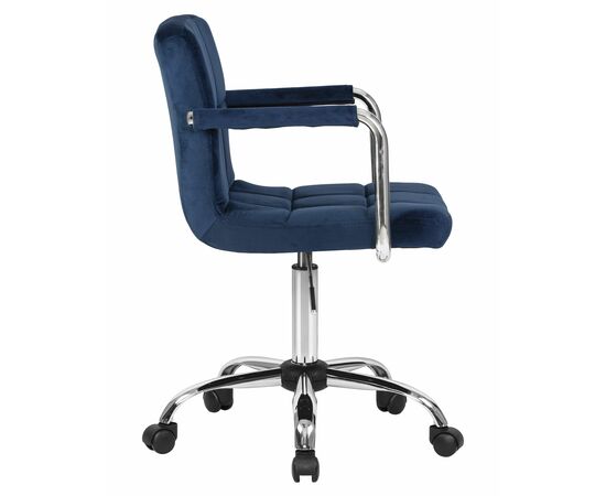Офисное кресло для персонала DOBRIN TERRY, синий велюр (MJ9-117), Вариант: синий велюр (MJ9-117), изображение 3 | Интернет магазин мебели и декора LifeDekor