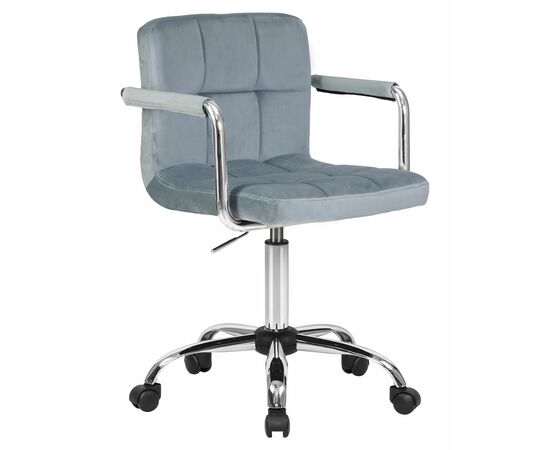 Офисное кресло для персонала DOBRIN TERRY, пудрово-голубой велюр (MJ9-74), Вариант: пудрово-голубой велюр (MJ9-74) | Интернет магазин мебели и декора LifeDekor