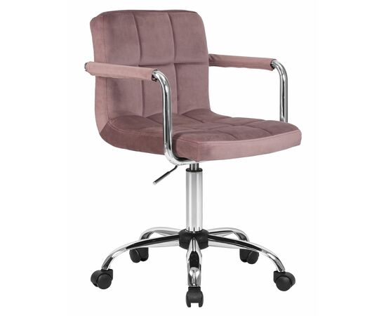 Офисное кресло для персонала DOBRIN TERRY, пудрово-розовый велюр (MJ9-32), Вариант: пудрово-розовый велюр (MJ9-32), изображение 2 | Интернет магазин мебели и декора LifeDekor