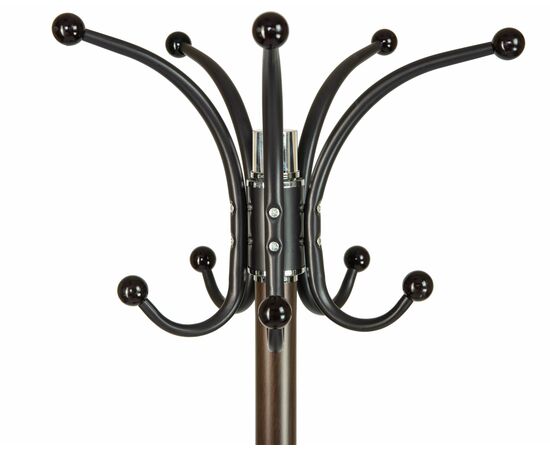 Вешалка напольная DOBRIN CLYDE, чёрный мрамор, коричневый под дерево, Вариант: чёрный мрамор, коричневый под дерево, изображение 3 | Интернет магазин мебели и декора LifeDekor