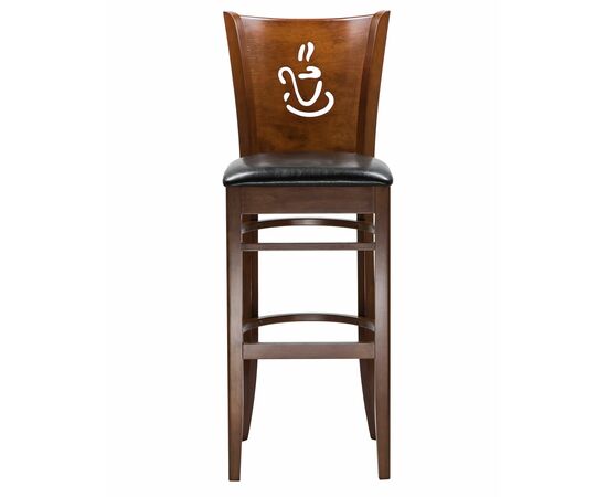 Стул барный DOBRIN JERRY BAR, шоколад, чёрный, Вариант: шоколад, чёрный, изображение 4 | Интернет магазин мебели и декора LifeDekor