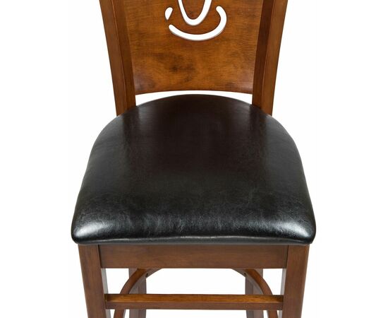 Стул барный DOBRIN JERRY BAR, шоколад, чёрный, Вариант: шоколад, чёрный, изображение 5 | Интернет магазин мебели и декора LifeDekor