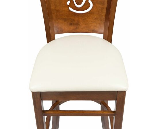 Стул барный DOBRIN JERRY BAR, шоколад, кремовый, Вариант: шоколад, кремовый, изображение 5 | Интернет магазин мебели и декора LifeDekor