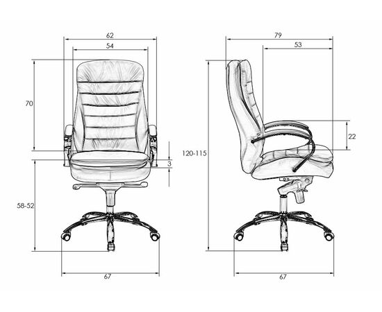 Офисное кресло для руководителей DOBRIN LYNDON, чёрный, Вариант: чёрный, изображение 11 | Интернет магазин мебели и декора LifeDekor