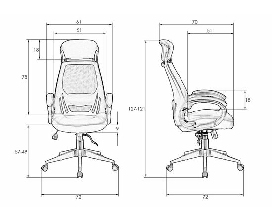 Офисное кресло для руководителей DOBRIN STEVEN BLACK, чёрный пластик, чёрная ткань, Вариант: чёрный пластик, чёрная ткань, изображение 13 | Интернет магазин мебели и декора LifeDekor