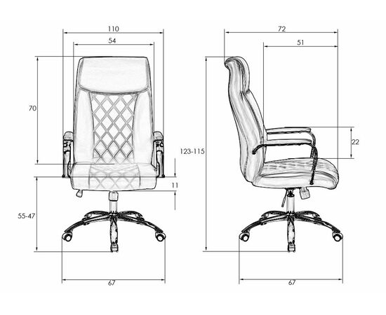 Офисное кресло для руководителей DOBRIN HARRY, бежевый, Вариант: бежевый, изображение 11 | Интернет магазин мебели и декора LifeDekor