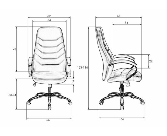 Офисное кресло для руководителей DOBRIN WILLIS, чёрный, Вариант: чёрный, изображение 8 | Интернет магазин мебели и декора LifeDekor