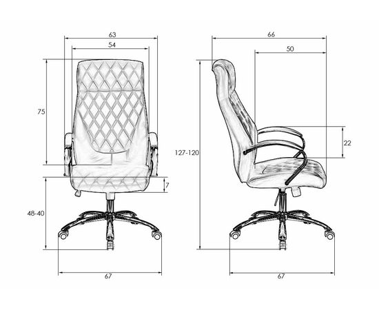 Офисное кресло для руководителей DOBRIN BENJAMIN, кремовый, Вариант: кремовый, изображение 8 | Интернет магазин мебели и декора LifeDekor