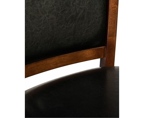 Стул полубарный DOBRIN ALAN COUNTER, эспрессо, чёрный, Вариант: эспрессо, чёрный, изображение 6 | Интернет магазин мебели и декора LifeDekor