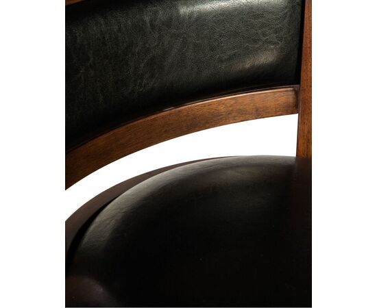 Стул полубарный DOBRIN BUDDY BAR, эспрессо, чёрный, Вариант: эспрессо, чёрный, изображение 7 | Интернет магазин мебели и декора LifeDekor