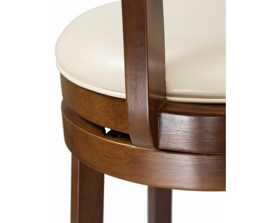 Стул барный DOBRIN WILLIAM BAR, шоколад, кремовый, Вариант: шоколад, кремовый, изображение 6 | Интернет магазин мебели и декора LifeDekor