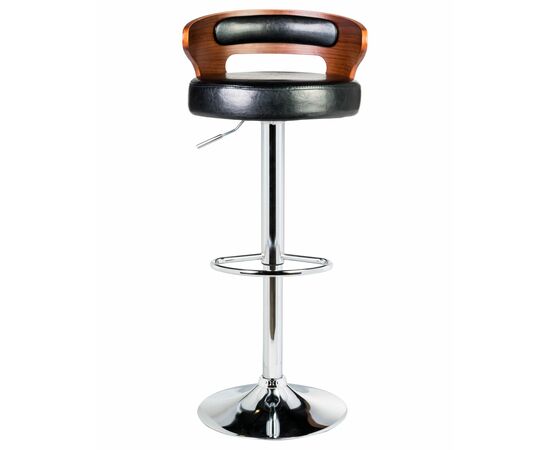 Стул барный DOBRIN FRED, коричневое дерево, чёрный, Вариант: коричневое дерево, чёрный, изображение 5 | Интернет магазин мебели и декора LifeDekor