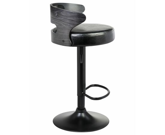 Стул барный DOBRIN FRED BLACK, чёрное дерево, чёрный, Вариант: чёрное дерево, чёрный, изображение 2 | Интернет магазин мебели и декора LifeDekor