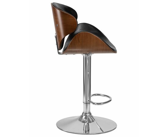 Стул барный DOBRIN KARTER, коричневое дерево, чёрный, Вариант: коричневое дерево, чёрный, изображение 3 | Интернет магазин мебели и декора LifeDekor