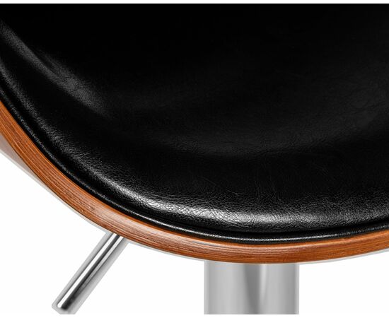 Стул барный DOBRIN KARTER, коричневое дерево, чёрный, Вариант: коричневое дерево, чёрный, изображение 7 | Интернет магазин мебели и декора LifeDekor