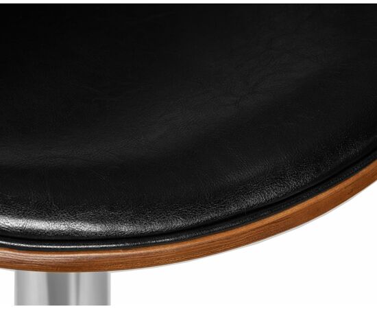 Стул барный DOBRIN KARTER, коричневое дерево, чёрный, Вариант: коричневое дерево, чёрный, изображение 8 | Интернет магазин мебели и декора LifeDekor