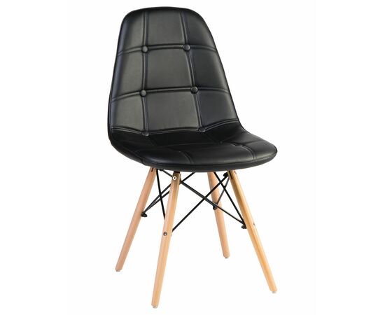 Стул обеденный DOBRIN BENNET, ножки светлый бук, чёрный, Вариант: ножки светлый бук, чёрный | Интернет магазин мебели и декора LifeDekor