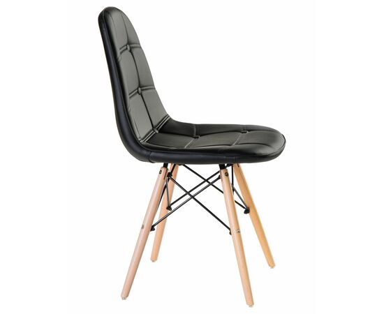 Стул обеденный DOBRIN BENNET, ножки светлый бук, чёрный, Вариант: ножки светлый бук, чёрный, изображение 3 | Интернет магазин мебели и декора LifeDekor