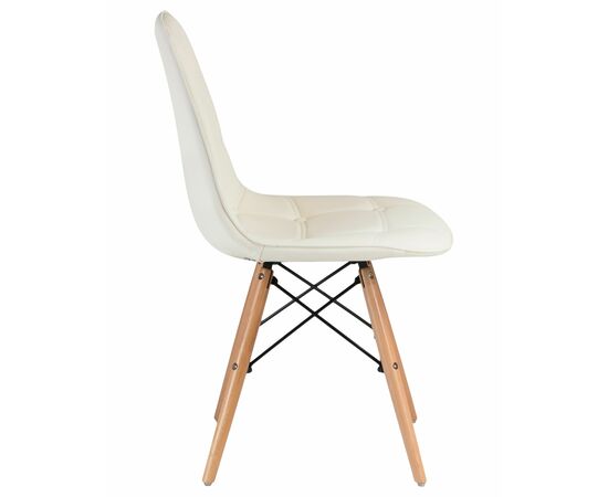 Стул обеденный DOBRIN BENNET, ножки светлый бук, кремовый, Вариант: ножки светлый бук, кремовый, изображение 3 | Интернет магазин мебели и декора LifeDekor