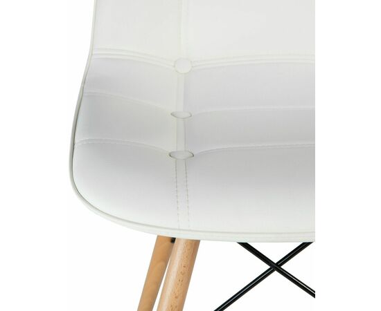 Стул обеденный DOBRIN BENNET, ножки светлый бук, кремовый, Вариант: ножки светлый бук, кремовый, изображение 7 | Интернет магазин мебели и декора LifeDekor