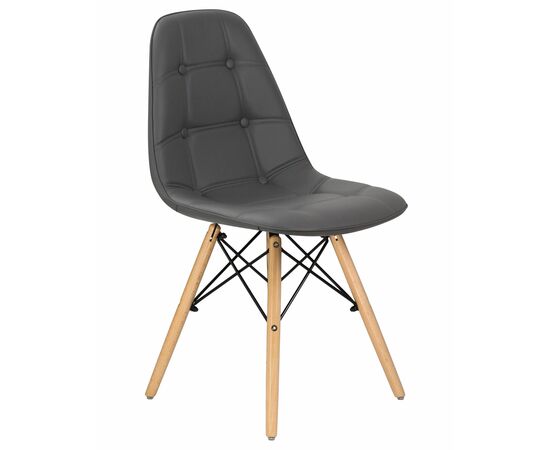 Стул обеденный DOBRIN BENNET, ножки светлый бук, серый, Вариант: ножки светлый бук, серый, изображение 2 | Интернет магазин мебели и декора LifeDekor