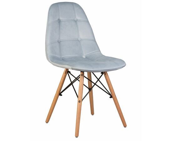 Стул обеденный DOBRIN BENNET, ножки светлый бук, пудрово-голубой велюр (HLR-15), Вариант: ножки светлый бук, пудрово-голубой велюр (HLR-15) | Интернет магазин мебели и декора LifeDekor