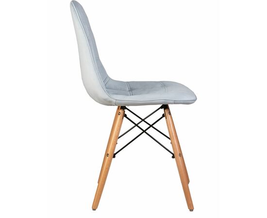 Стул обеденный DOBRIN BENNET, ножки светлый бук, пудрово-голубой велюр (HLR-15), Вариант: ножки светлый бук, пудрово-голубой велюр (HLR-15), изображение 3 | Интернет магазин мебели и декора LifeDekor