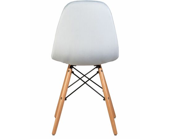 Стул обеденный DOBRIN BENNET, ножки светлый бук, пудрово-голубой велюр (HLR-15), Вариант: ножки светлый бук, пудрово-голубой велюр (HLR-15), изображение 5 | Интернет магазин мебели и декора LifeDekor