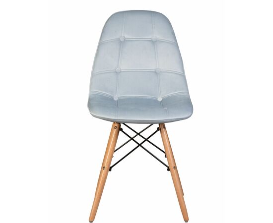 Стул обеденный DOBRIN BENNET, ножки светлый бук, пудрово-голубой велюр (HLR-15), Вариант: ножки светлый бук, пудрово-голубой велюр (HLR-15), изображение 6 | Интернет магазин мебели и декора LifeDekor