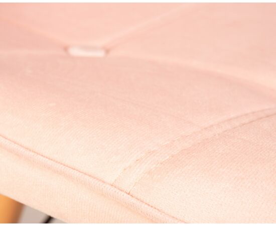 Стул обеденный DOBRIN BENNET, ножки светлый бук, пудрово-розовый велюр (HLR-39), Вариант: ножки светлый бук, пудрово-розовый велюр (HLR-39), изображение 8 | Интернет магазин мебели и декора LifeDekor