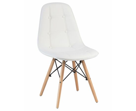 Стул обеденный DOBRIN BENNET, ножки светлый бук, белый, Вариант: ножки светлый бук, белый | Интернет магазин мебели и декора LifeDekor