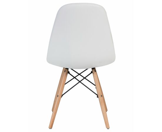 Стул обеденный DOBRIN BENNET, ножки светлый бук, белый, Вариант: ножки светлый бук, белый, изображение 5 | Интернет магазин мебели и декора LifeDekor