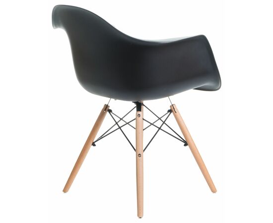 Стул обеденный DOBRIN DAW, ножки светлый бук, цвет сиденья чёрный, Вариант: ножки светлый бук, цвет сиденья чёрный, изображение 4 | Интернет магазин мебели и декора LifeDekor