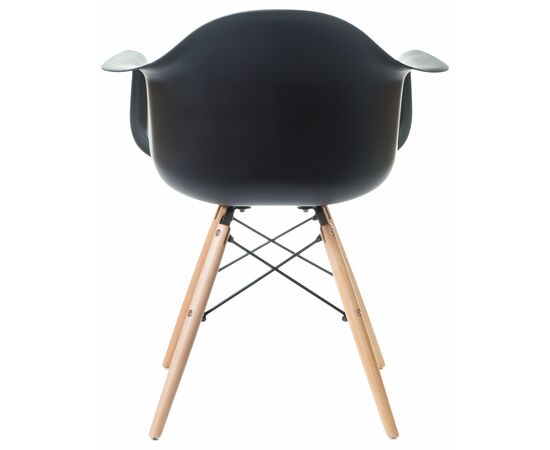 Стул обеденный DOBRIN DAW, ножки светлый бук, цвет сиденья чёрный, Вариант: ножки светлый бук, цвет сиденья чёрный, изображение 5 | Интернет магазин мебели и декора LifeDekor