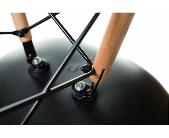 Стул обеденный DOBRIN DAW, ножки светлый бук, цвет сиденья чёрный, Вариант: ножки светлый бук, цвет сиденья чёрный, изображение 8 | Интернет магазин мебели и декора LifeDekor