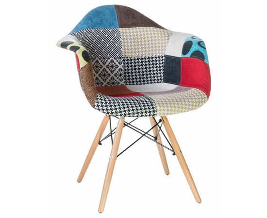 Стул обеденный DOBRIN DAW PATCHWORK, цвет сиденья мозаика, Вариант: цвет сиденья мозаика | Интернет магазин мебели и декора LifeDekor