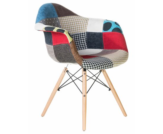 Стул обеденный DOBRIN DAW PATCHWORK, цвет сиденья мозаика, Вариант: цвет сиденья мозаика, изображение 2 | Интернет магазин мебели и декора LifeDekor