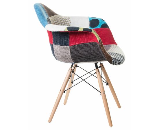 Стул обеденный DOBRIN DAW PATCHWORK, цвет сиденья мозаика, Вариант: цвет сиденья мозаика, изображение 3 | Интернет магазин мебели и декора LifeDekor