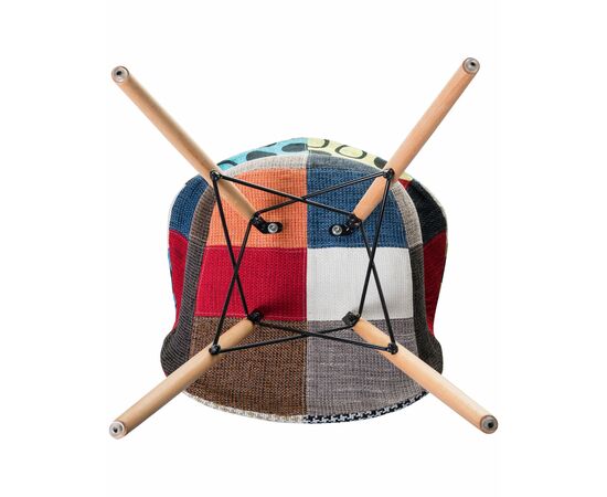 Стул обеденный DOBRIN DAW PATCHWORK, цвет сиденья мозаика, Вариант: цвет сиденья мозаика, изображение 7 | Интернет магазин мебели и декора LifeDekor