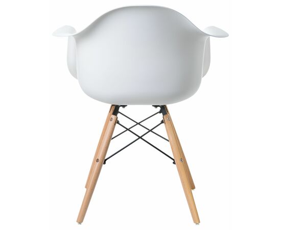 Стул обеденный DOBRIN DAW, ножки светлый бук, цвет сиденья белый, Вариант: ножки светлый бук, цвет сиденья белый, изображение 5 | Интернет магазин мебели и декора LifeDekor