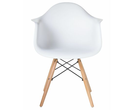 Стул обеденный DOBRIN DAW, ножки светлый бук, цвет сиденья белый, Вариант: ножки светлый бук, цвет сиденья белый, изображение 6 | Интернет магазин мебели и декора LifeDekor