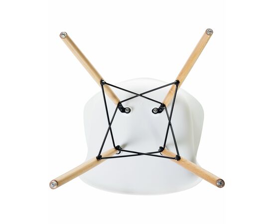 Стул обеденный DOBRIN DAW, ножки светлый бук, цвет сиденья белый, Вариант: ножки светлый бук, цвет сиденья белый, изображение 7 | Интернет магазин мебели и декора LifeDekor