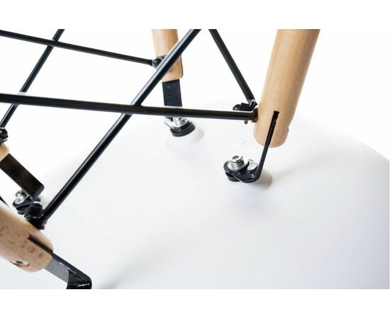 Стул обеденный DOBRIN DAW, ножки светлый бук, цвет сиденья белый, Вариант: ножки светлый бук, цвет сиденья белый, изображение 8 | Интернет магазин мебели и декора LifeDekor