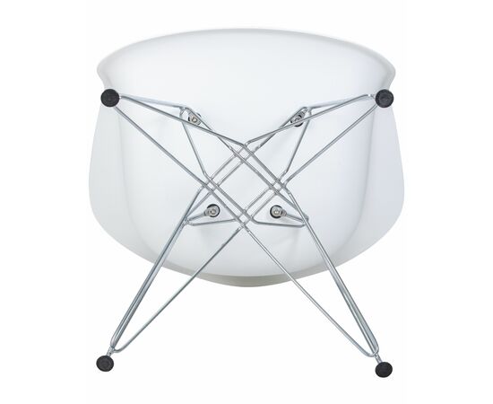 Стул обеденный DOBRIN DAW CHROME, ножки хром, цвет сиденья белый, Вариант: ножки хром, цвет сиденья белый, изображение 8 | Интернет магазин мебели и декора LifeDekor