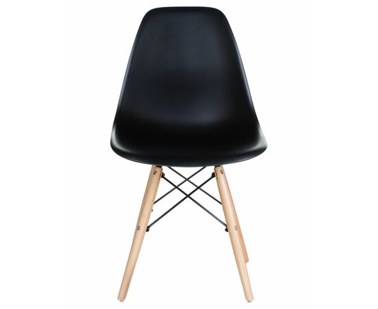 Стул обеденный LMZL-PP623, ножки светлый бук, цвет сиденья чёрный, Вариант: ножки светлый бук, цвет сиденья чёрный, изображение 6 | Интернет магазин мебели и декора LifeDekor