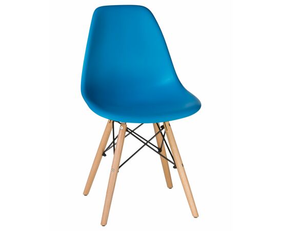 Стул обеденный LMZL-PP623, ножки светлый бук, цвет сиденья голубой, Вариант: ножки светлый бук, цвет сиденья голубой | Интернет магазин мебели и декора LifeDekor